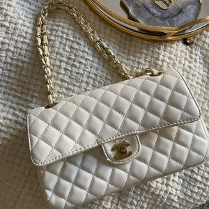 Luxury Bag… Cream color, Gold hardware
